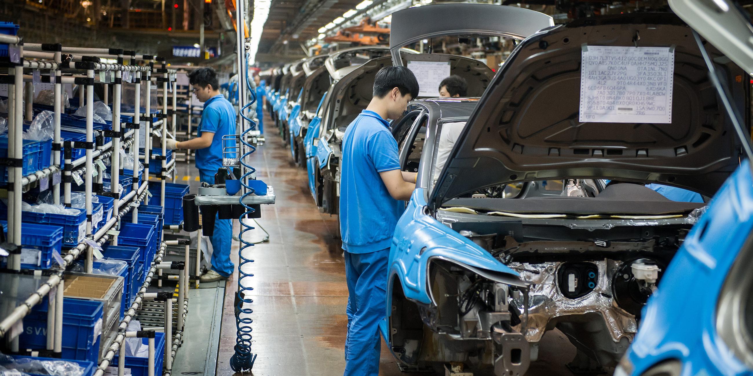 VW-Produktion in (Schanghai) China