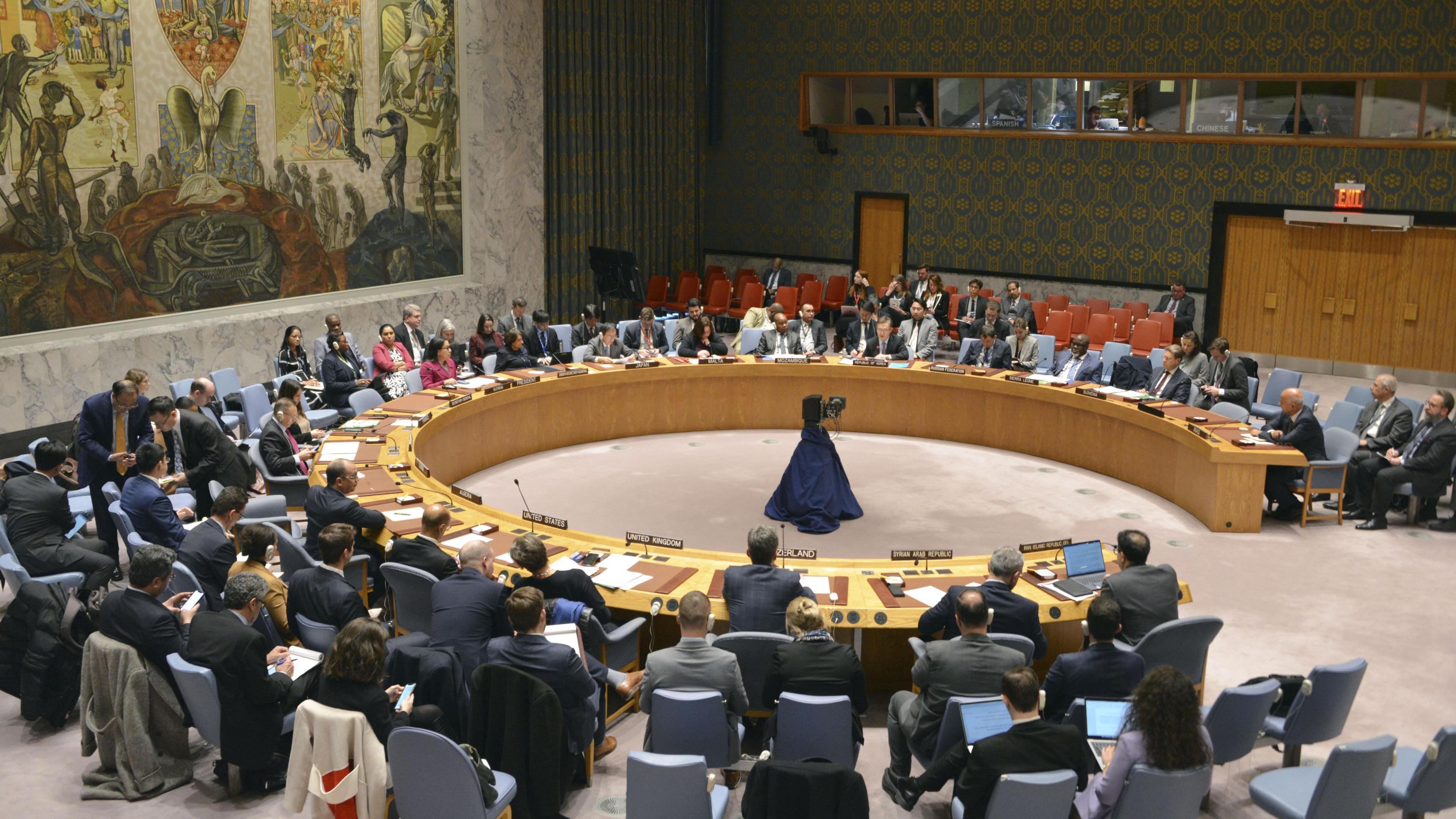 Archiv, 05.02.2024: Der UN-Sicherheitsrat bei einer Sitzung im Hauptquartier.
