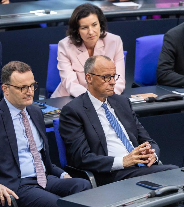 Wahl des Bundeskanzlers am 06.05.2025 im Plenarsaal des Reichstagsgebaeudes in Berlin
