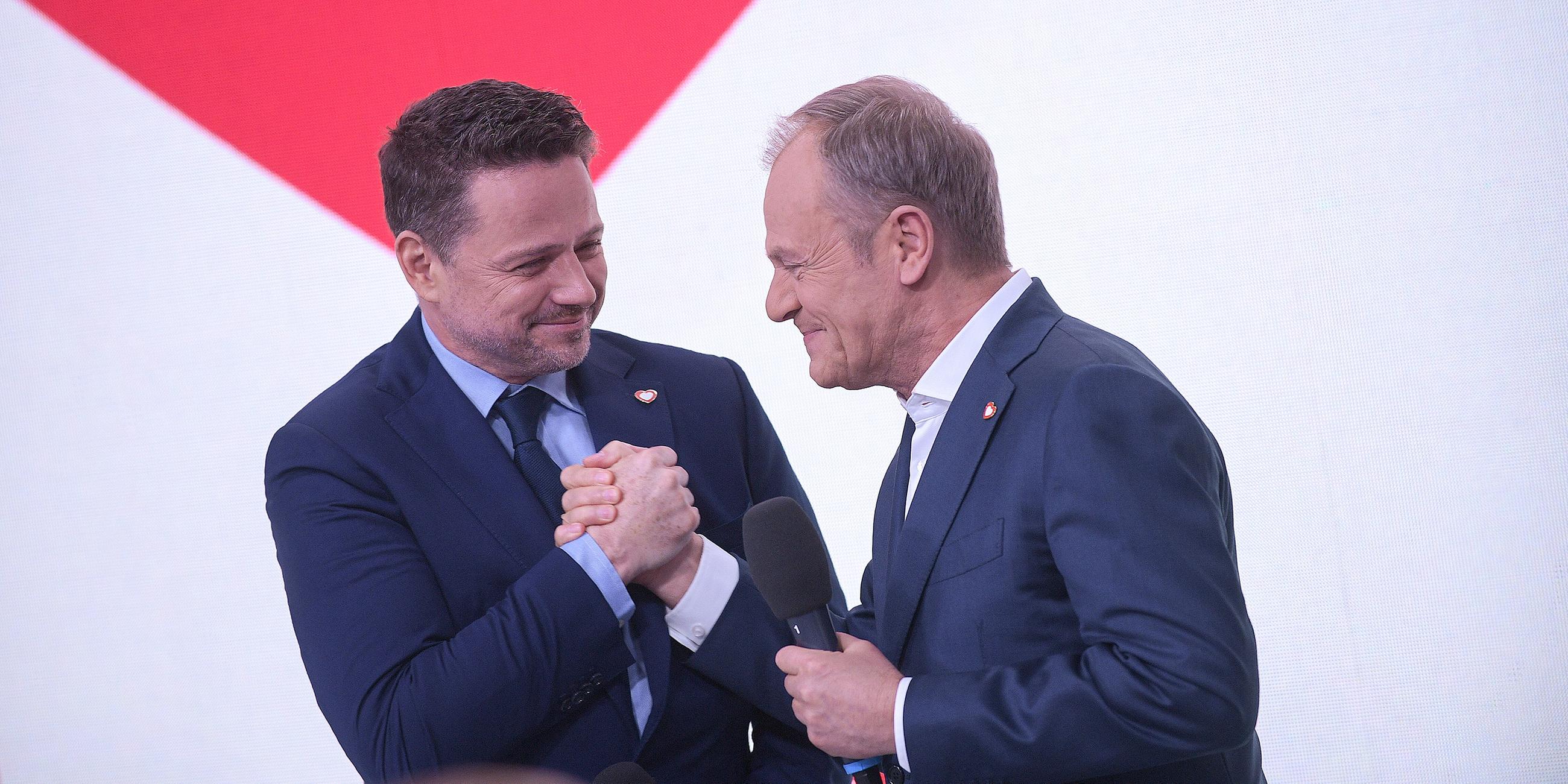 Rafal Trzaskowski und Donald Tusk