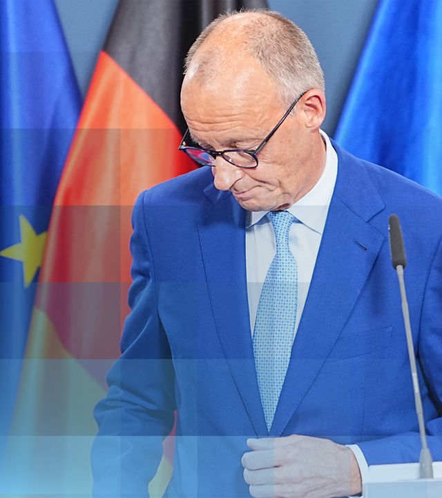 Der Spitzenkandidat der CDU in Mecklenburg-Vorpommern, Daniel Peters, schaut nach dem Wahlergebnis enttäuscht.