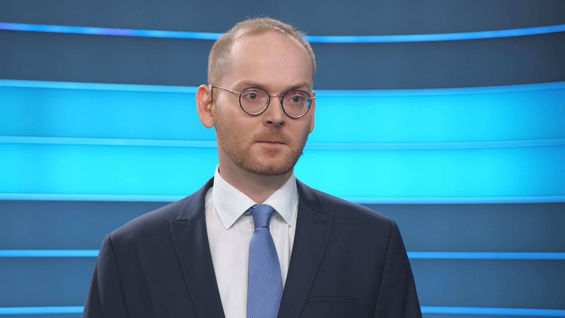 Politikwissenschaftler Prof. Constantin Wurthmann im ZDFheute live Studio