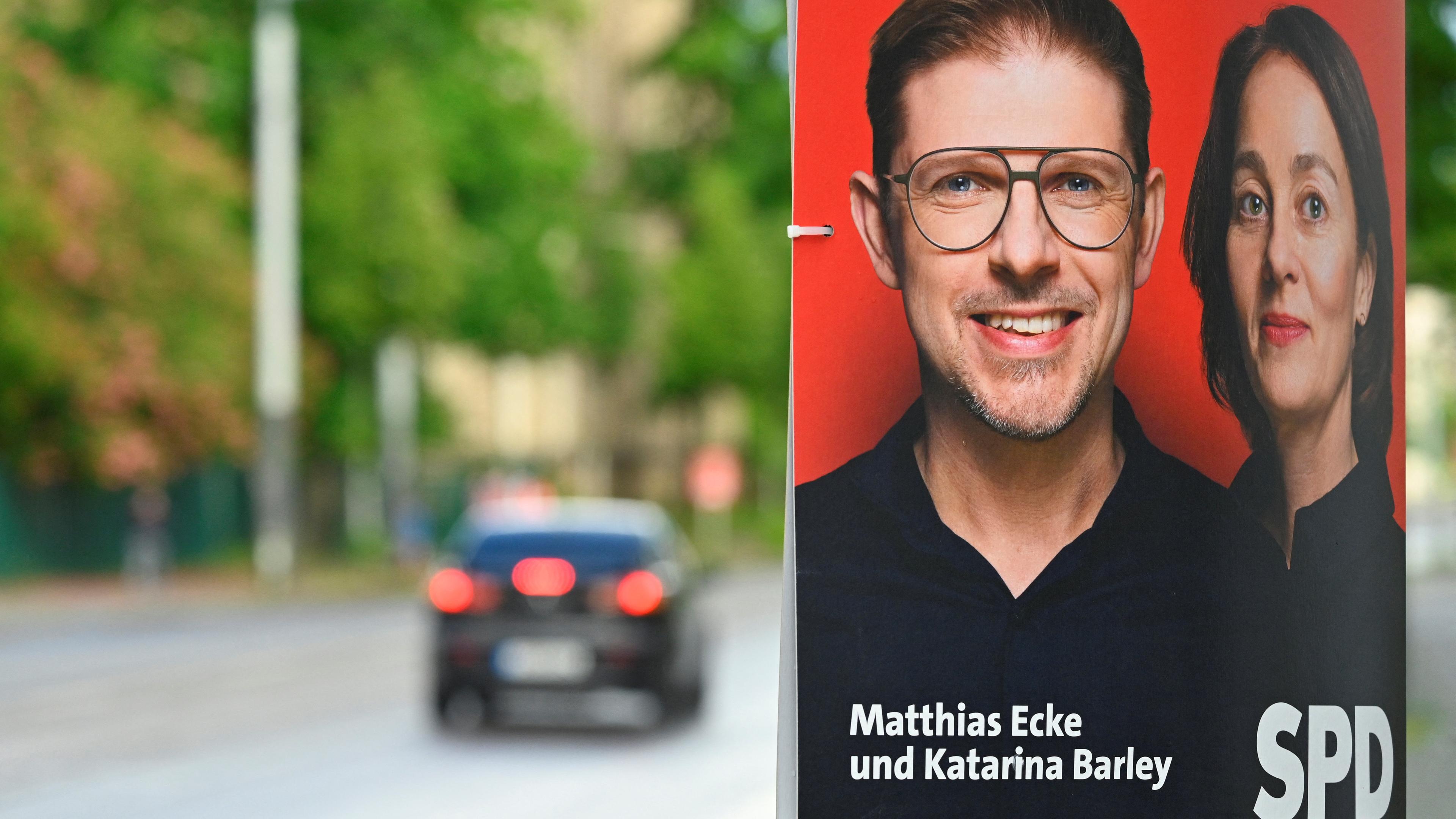 Ein Wahlplakat der SPD 