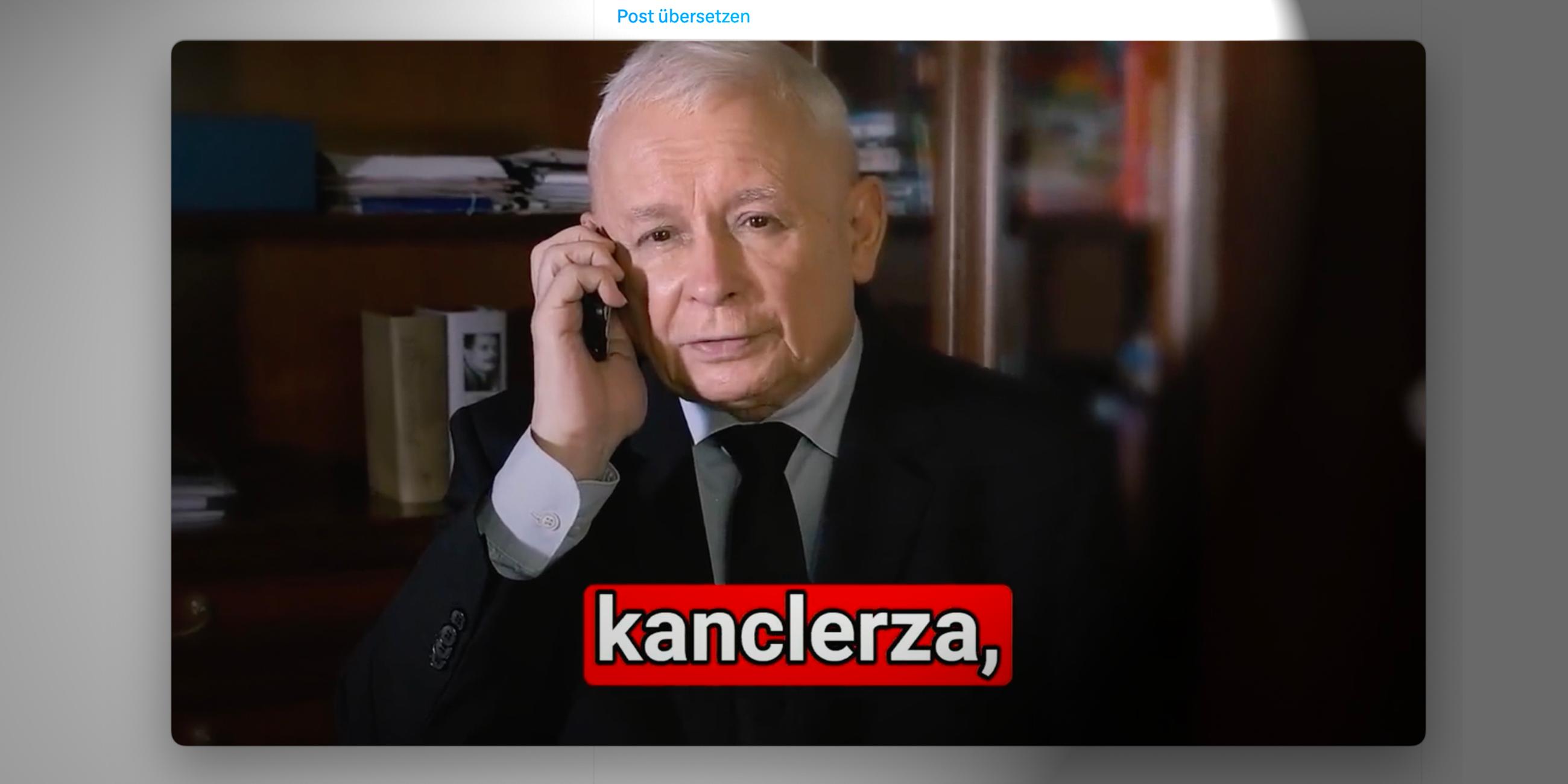 Wahlspot in Polen: PiS-Chef Kaczynski lehnt Telefonat mit Scholz ab.