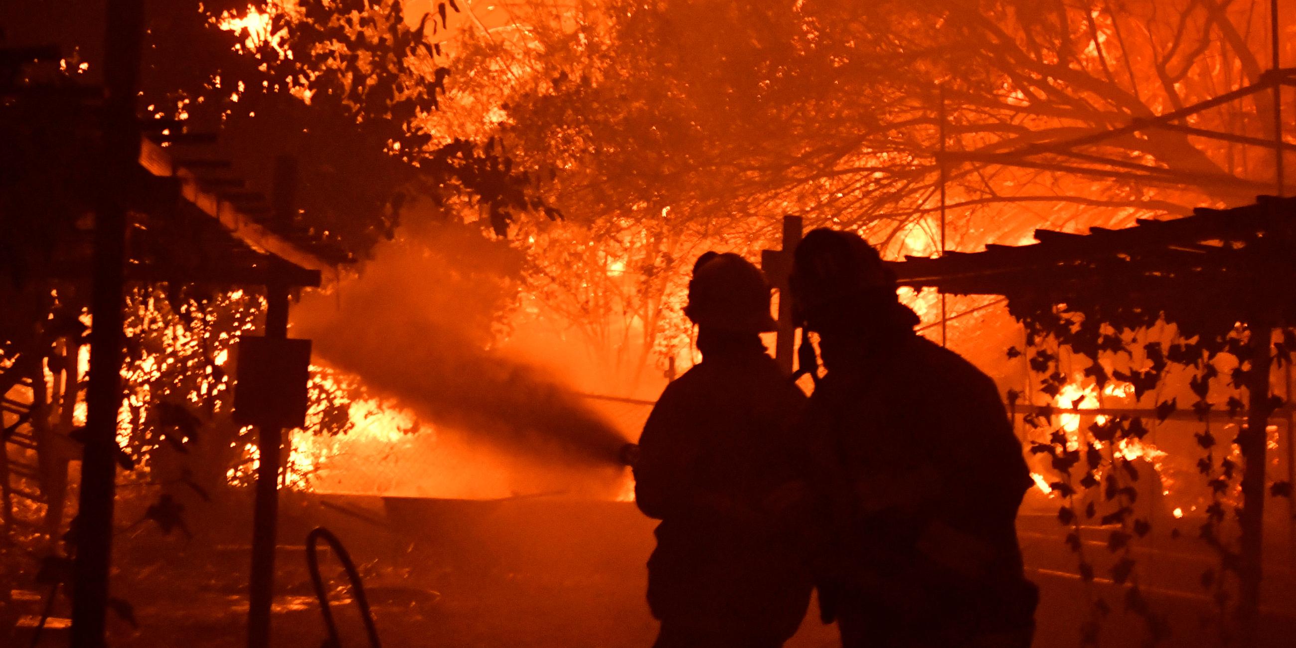 Waldbrände in Kalifornien: Feuerwehrleute kämpfen verzweifelt