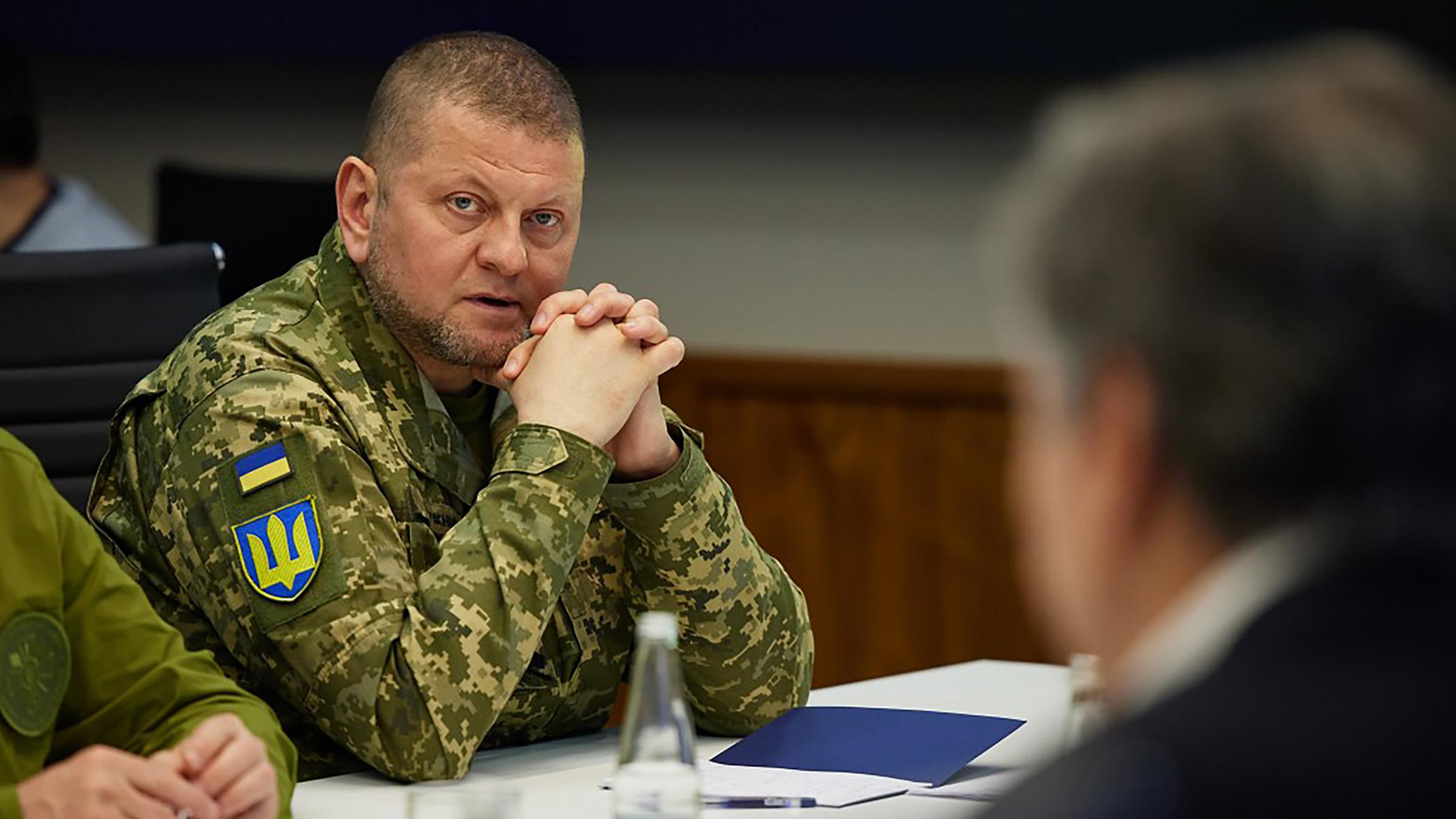 Der Oberkommandierenden der ukrainischen Streitkräfte, Waleryj Saluschnyj, aufgenommen am 25.04.2022 in Kiew