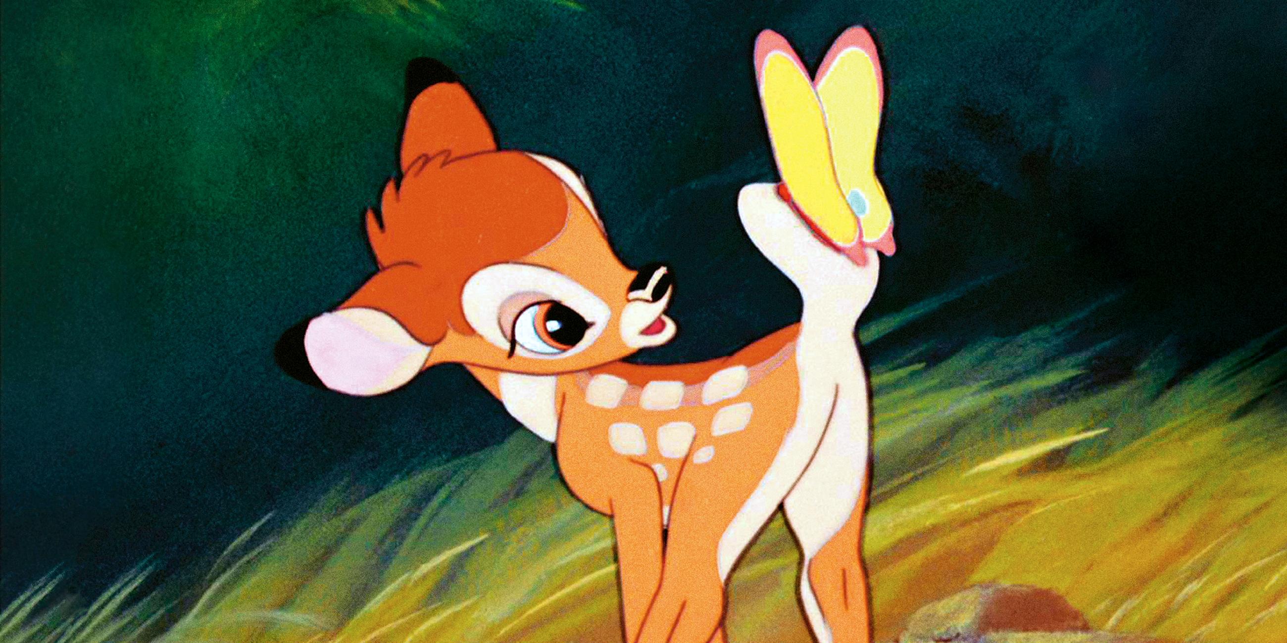 Die Zeichentrickfigur Bambi aus dem gleichnamigen Film von Disney aus dem Jahr 1942
