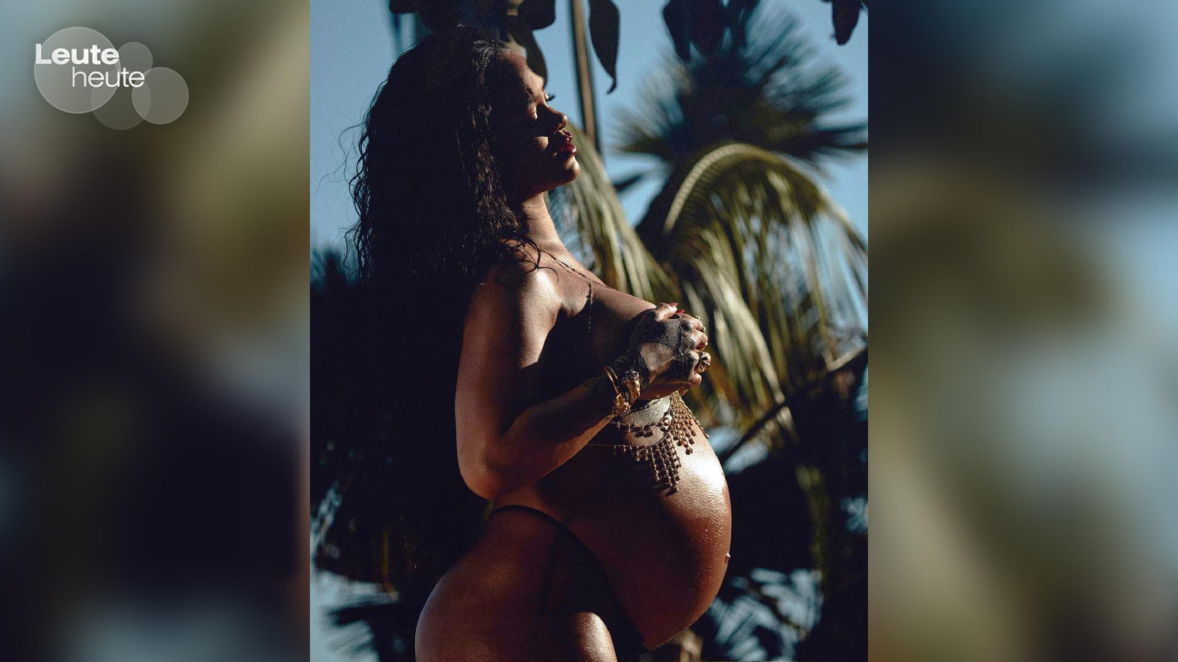 Rihanna ist beseelt von ihrer erneuten Schwangerschaft. Zu Ehren ihres ersten Kindes teilt sie dieses Foto und erinnert an die "Magie dieses Körpers, der das vollbracht hat“. (19.5.2023)