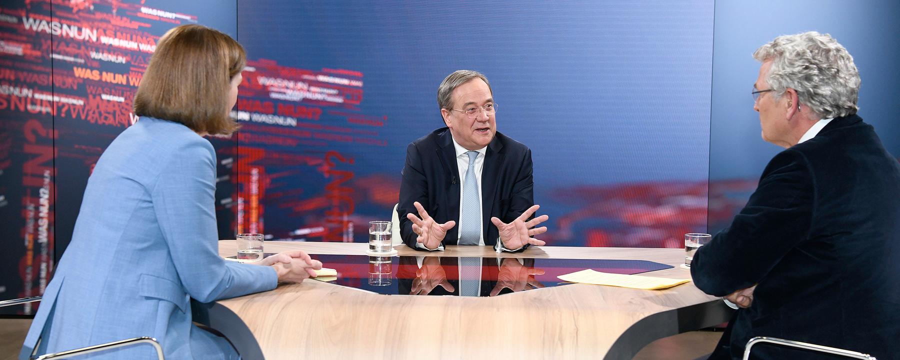 Bettina Schausten, Armin Laschet, Peter Frey