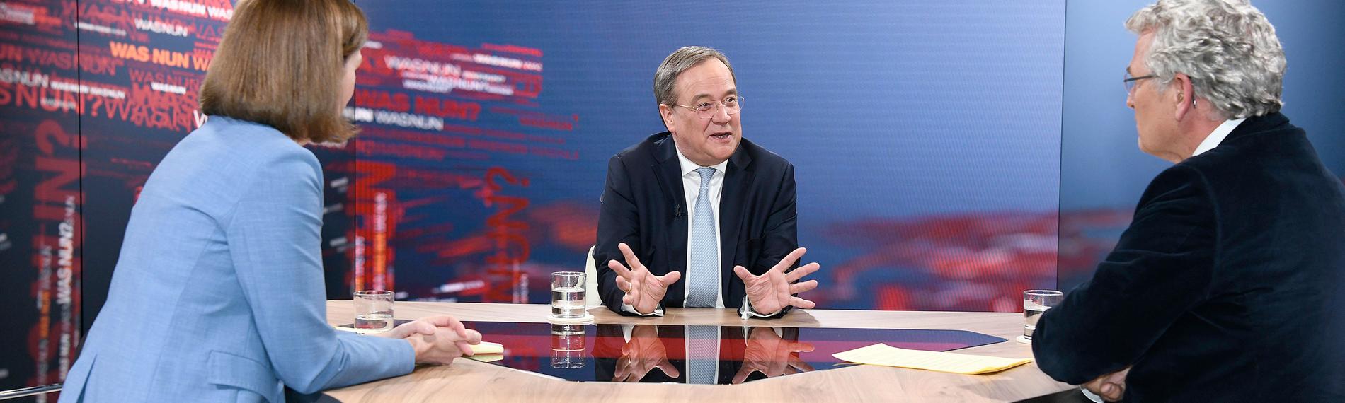 Bettina Schausten, Armin Laschet, Peter Frey