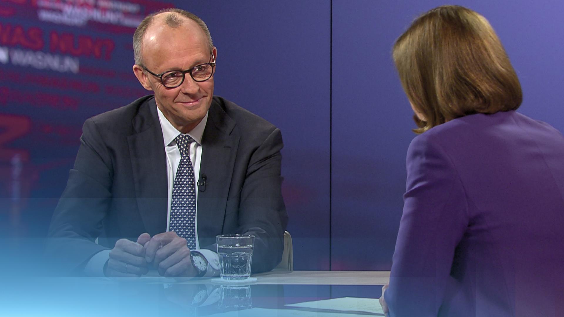 Bundeskanzler Friedrich Merz bei "Was nun?" im Interview