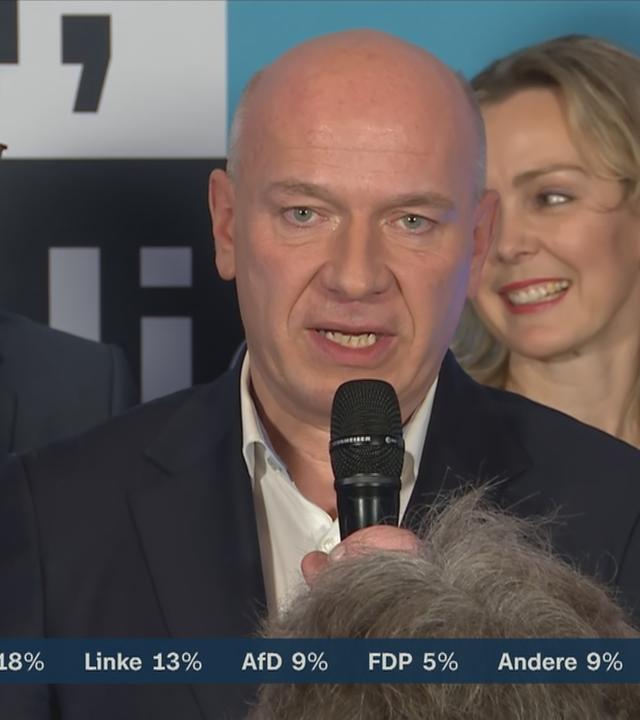 CDU-Spitzenkandidat Kai Wegner nach dem Wahlsieg in Berlin