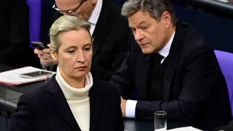 Robert Habeck - Ein Porträt / Alice Weidel - Ein Porträt: Robert Habeck und Alice Weidel im Bundestag