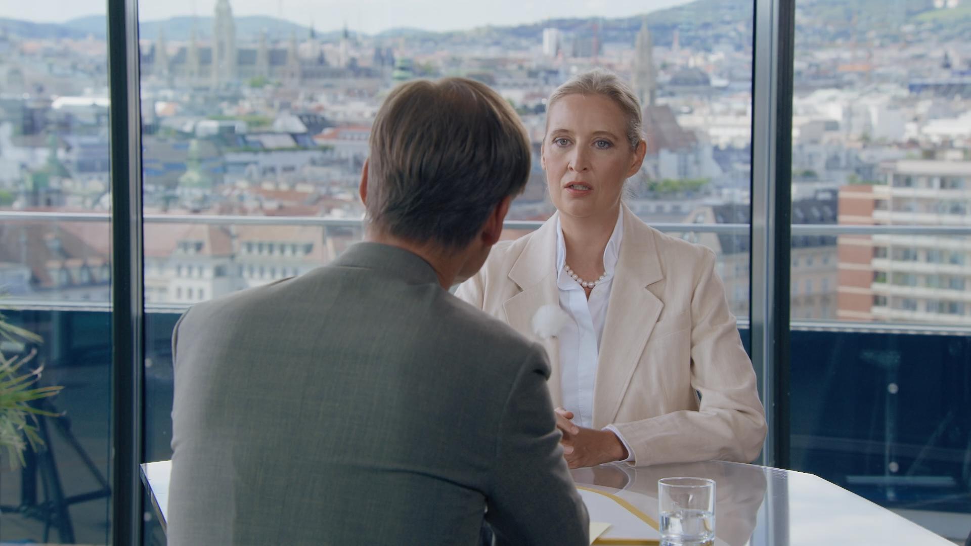 Alice Weidel im Sommerinterview mit Wulf Schmiese.