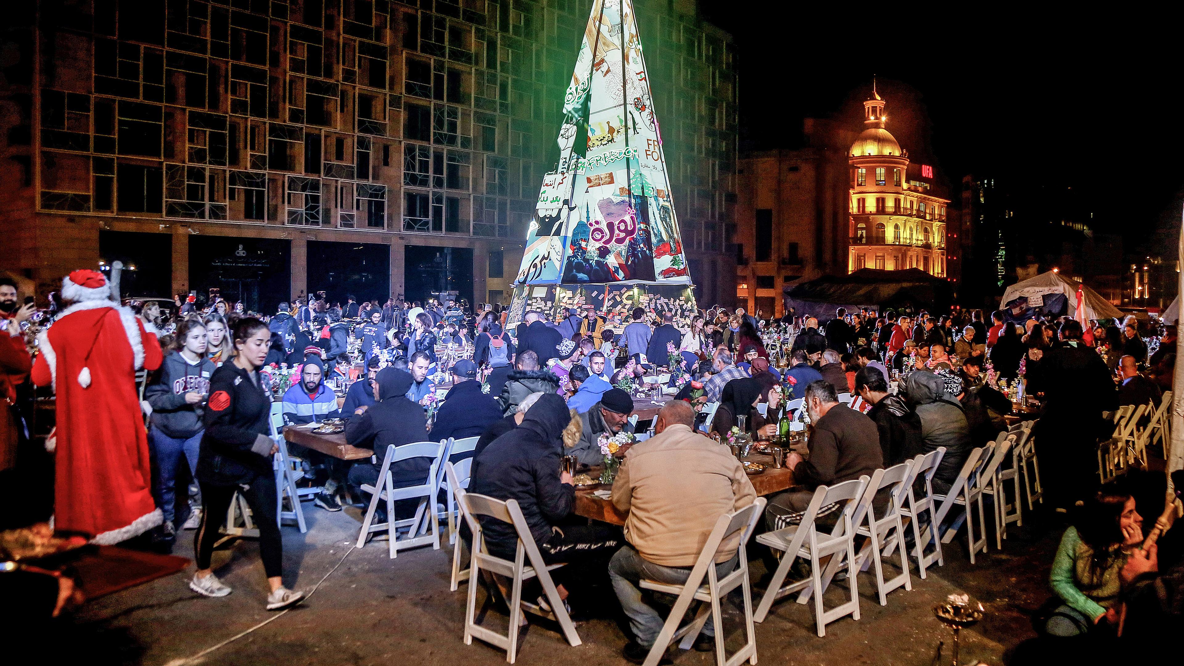 Weihnachten in Beirut, Libanon am 24.12.2019