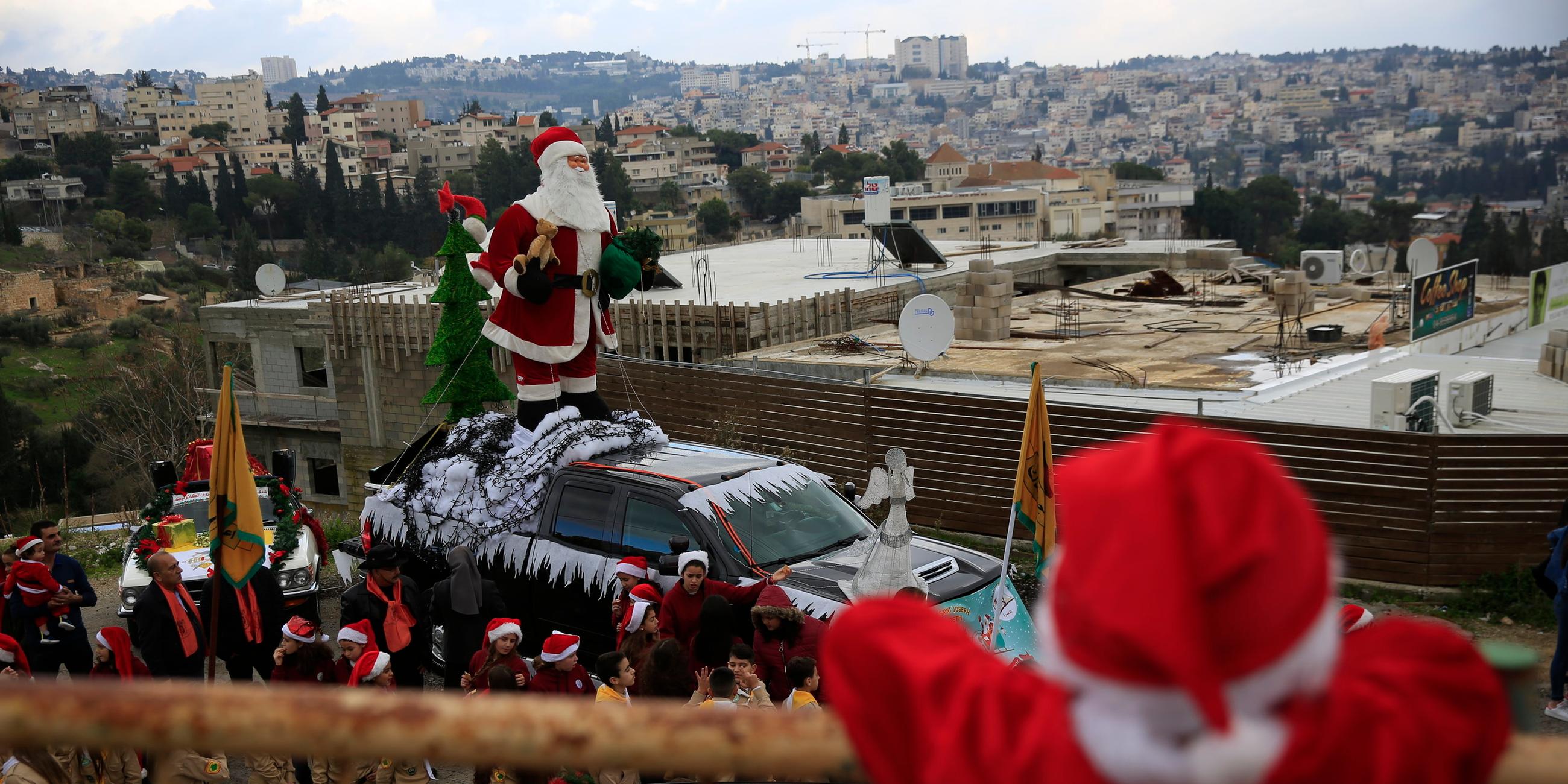 Weihnachten in Nazareth (Israel), aufgenommen am 24.12.2018 