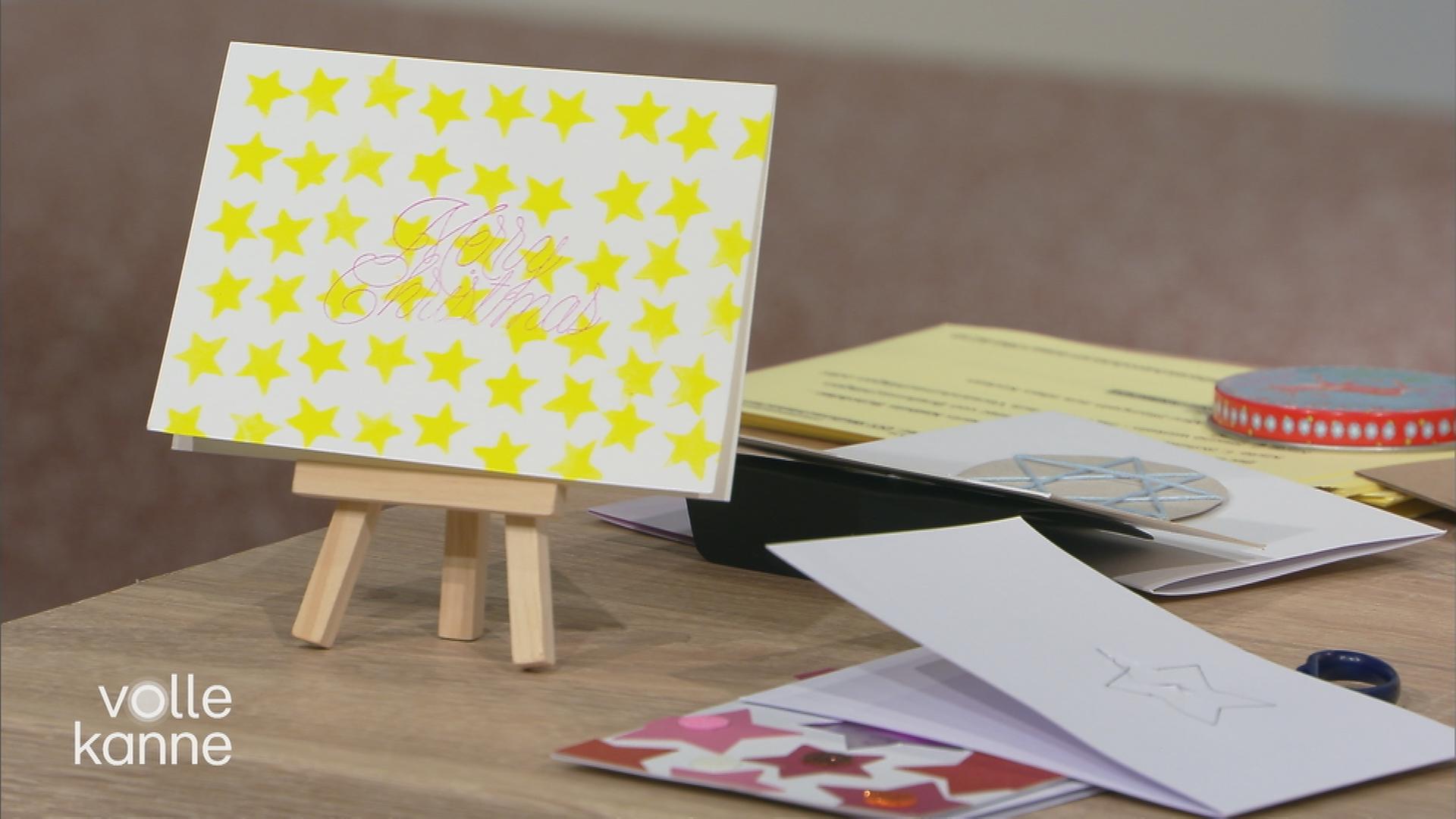 selbstgemachte Weihnachtskarte