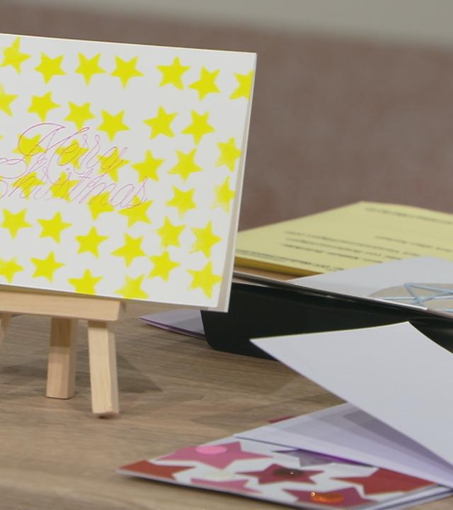 selbstgemachte Weihnachtskarte