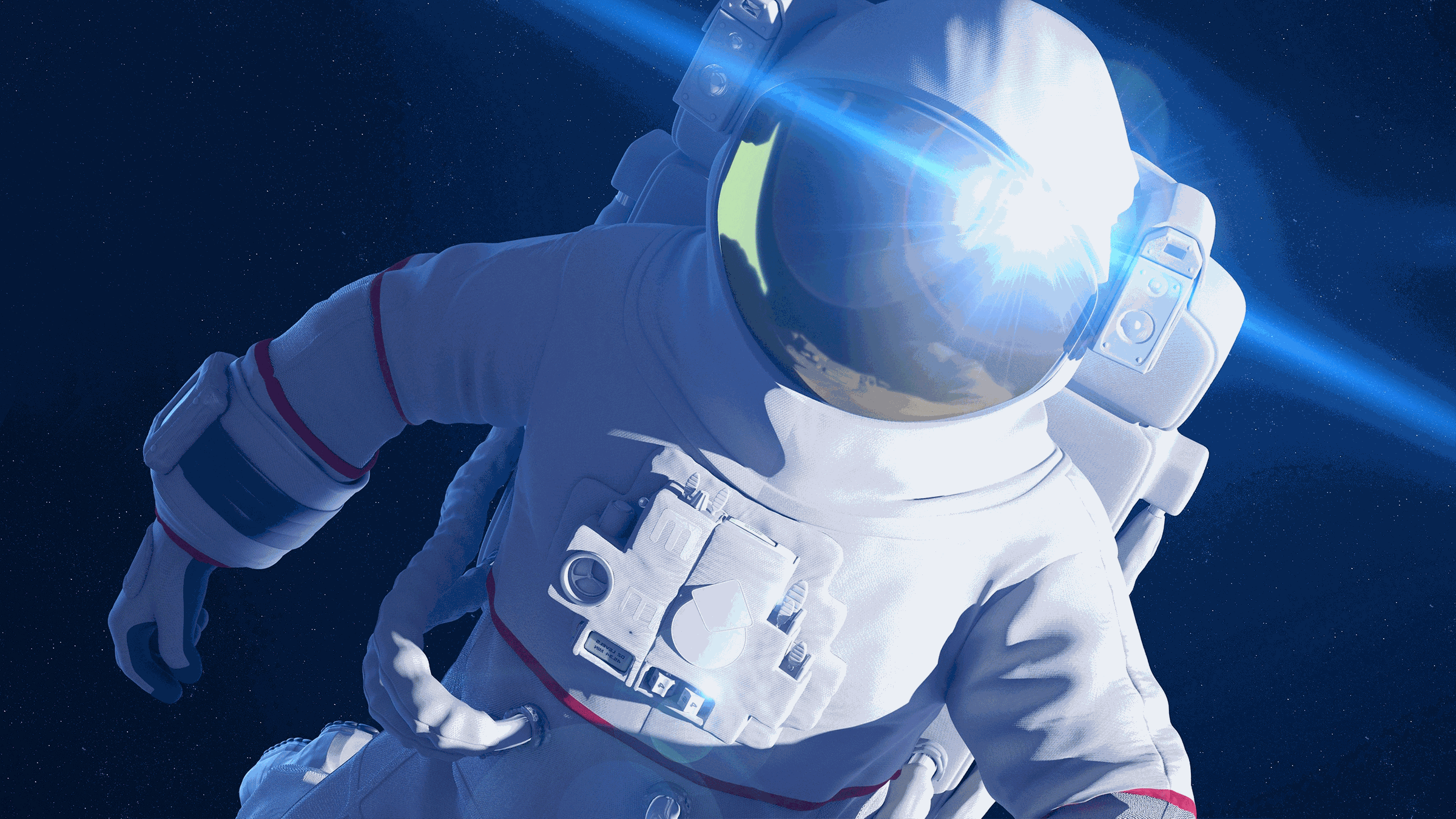 Astronaut im Weltraum