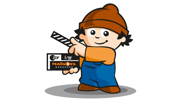 Mainzelmännchen Anton mit einer Filmklappe