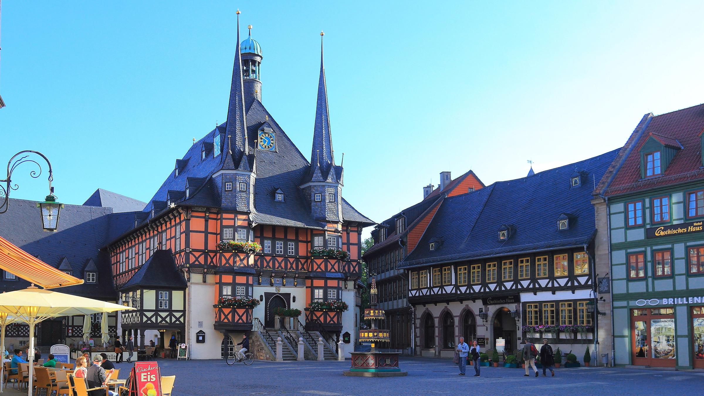 Marktplatz von Wernigerode im Harz