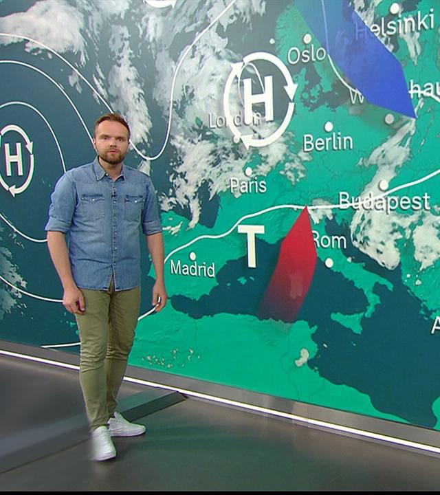 Benjamin Stöwe präsentiert das Wetter