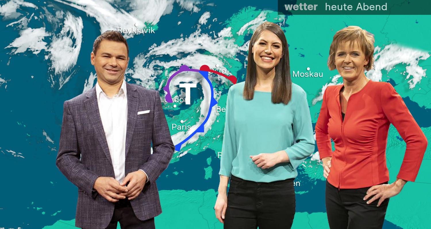 Wettermoderator Özden Terli, Wettermoderatorin Christa Orben und Wettermoderatorin Dr. Katja Horneffer