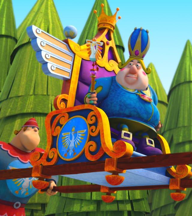 Der König und sein Wachmann.