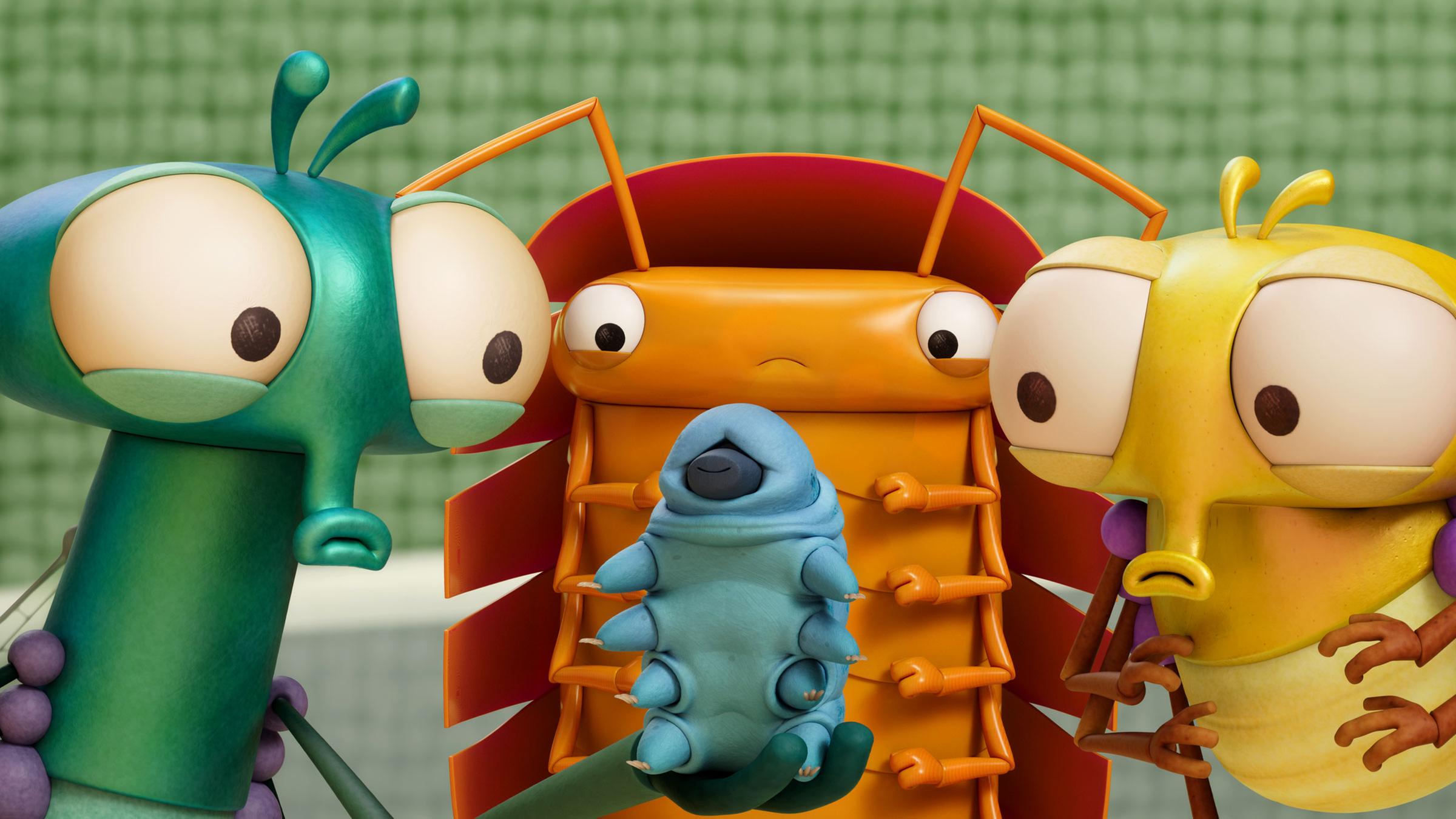 Floyd, Abakus und PB treffen ihren alten Freund Nusspopo. Das Bärtierchen ist ganz aufgeregt und will ihnen etwas sagen, doch leider verstehen sie es nicht.