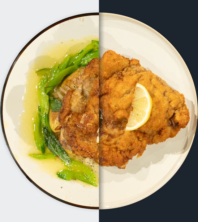 Wiener Schnitzel mit Staudensellerie