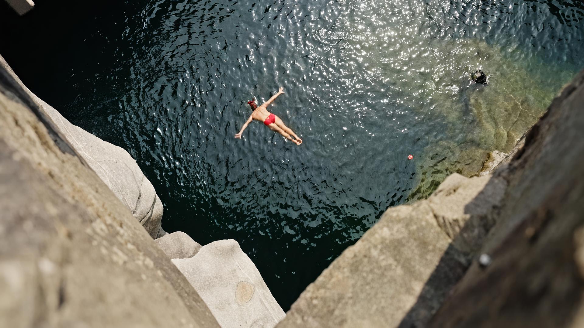 Sprung in die Maggia