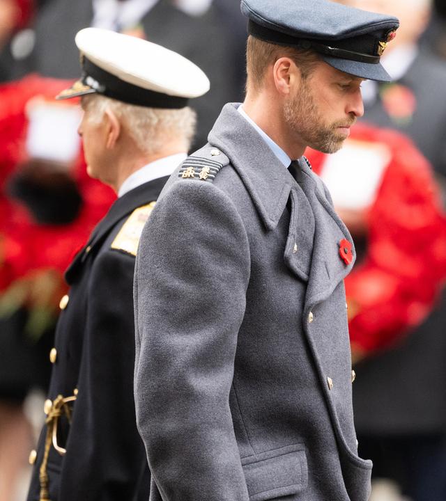William von Großbritannien - beim Gedenken an gefallene Soldaten 2024