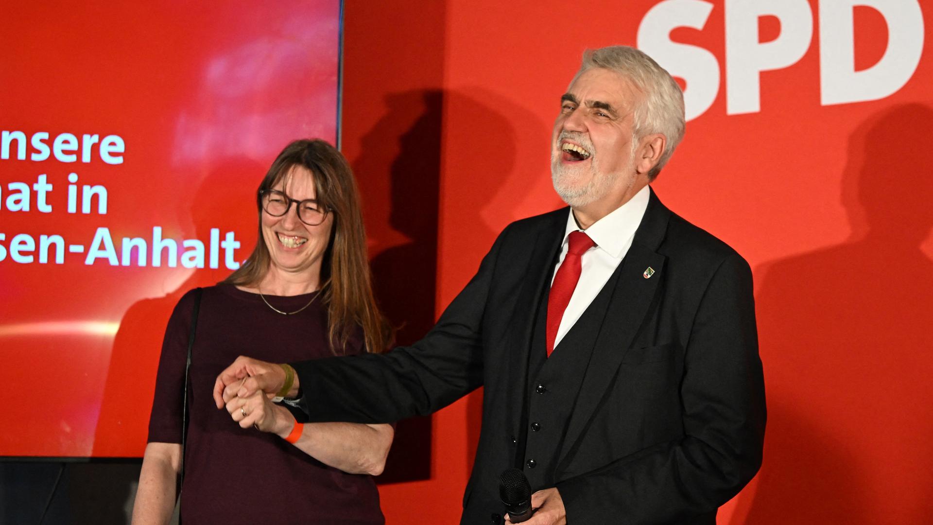 Armin Willingmann von der SPD mit einer Reaktion zur Landtagswahl in Sachsen-Anhalt.