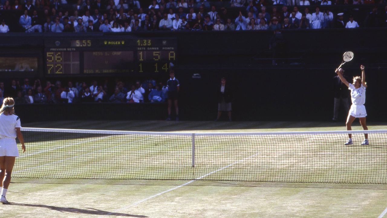 Tennis, Wimbleon, Finale 1988 Graf Navratilova 57, 62, 61