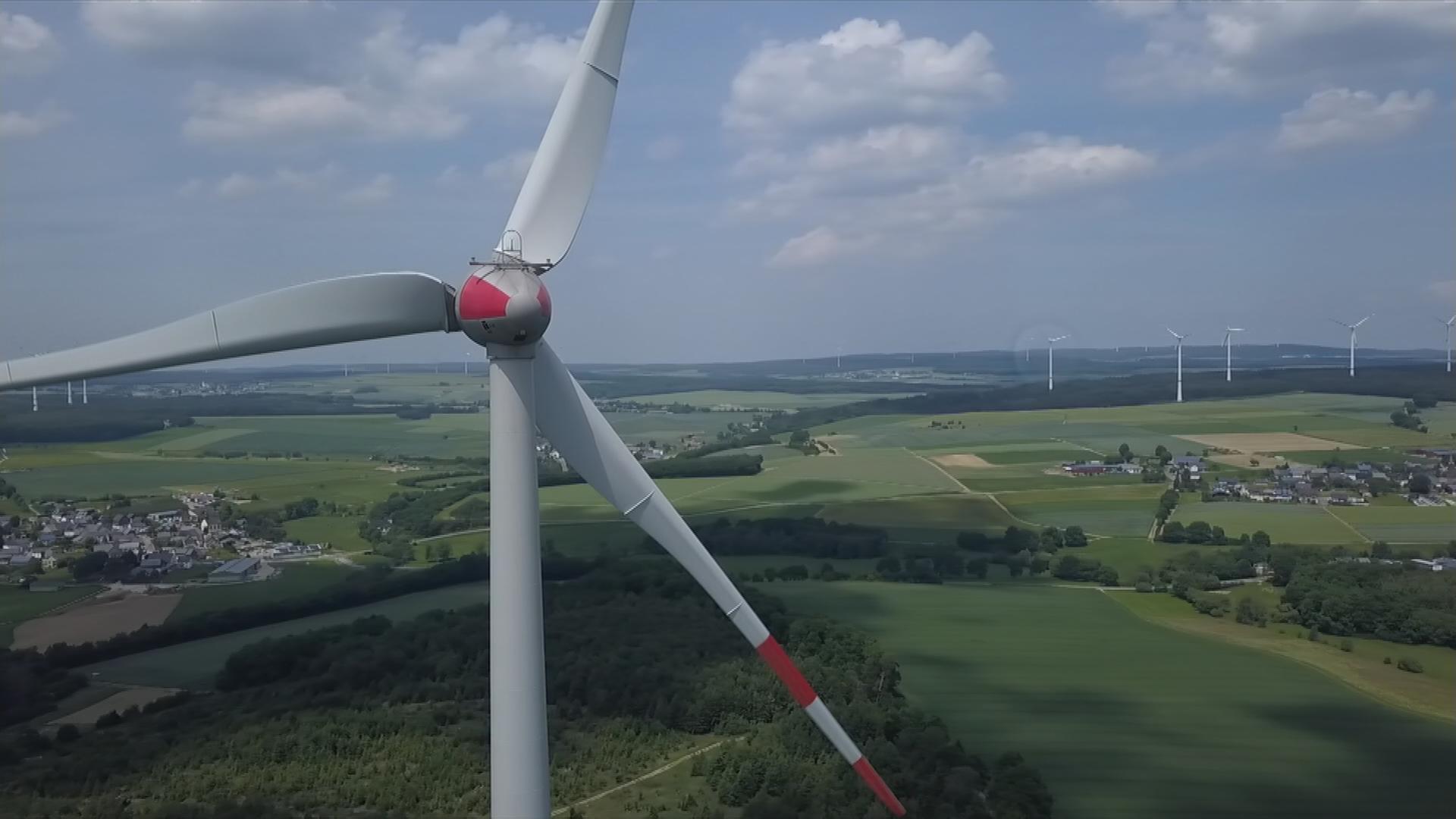 Windkraftanlage im Hunsrück