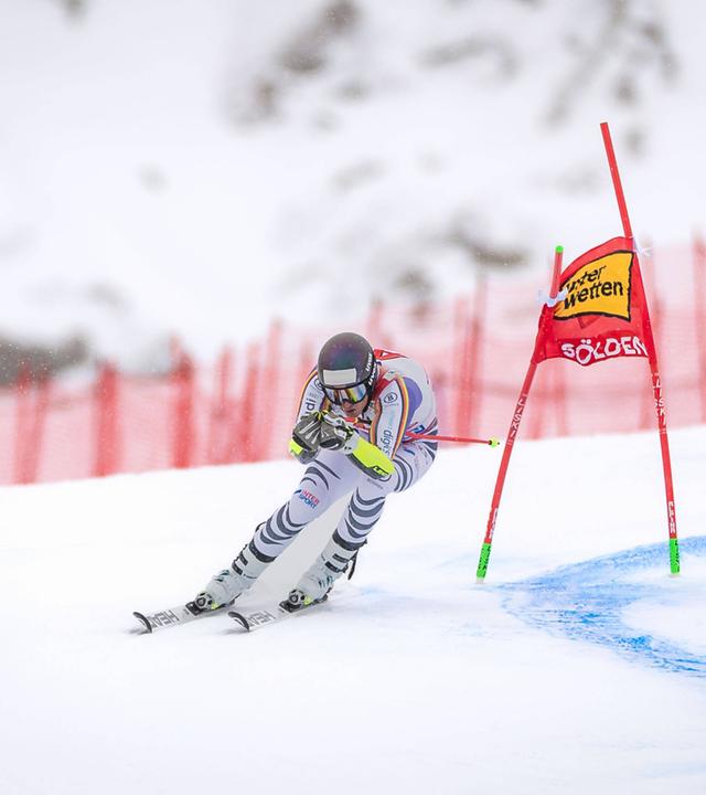 Deutschlands Anton Grammel beim Rennen in Sölden.