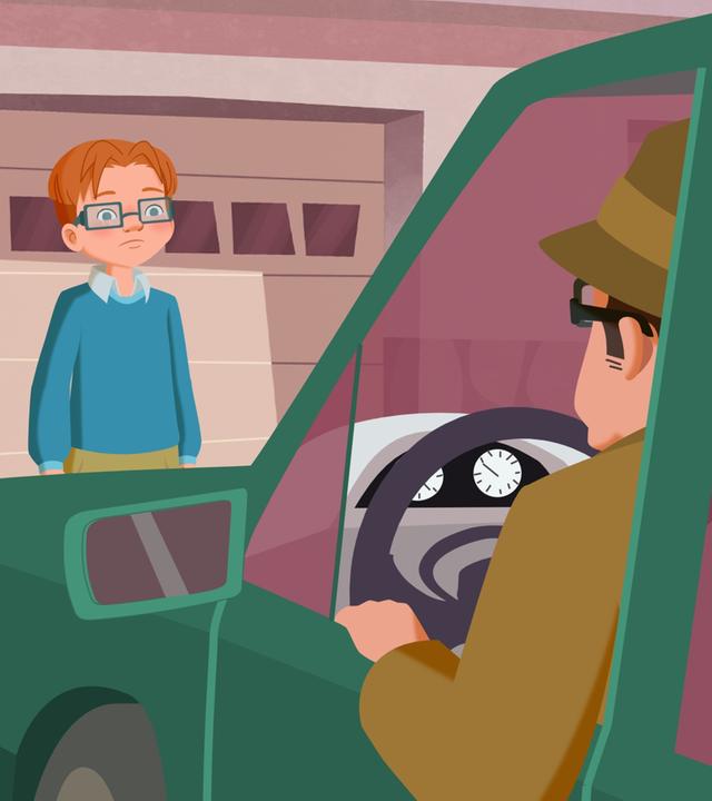 Jul, Laurin und Vincent ertappen beim Spielen einen Räuber.