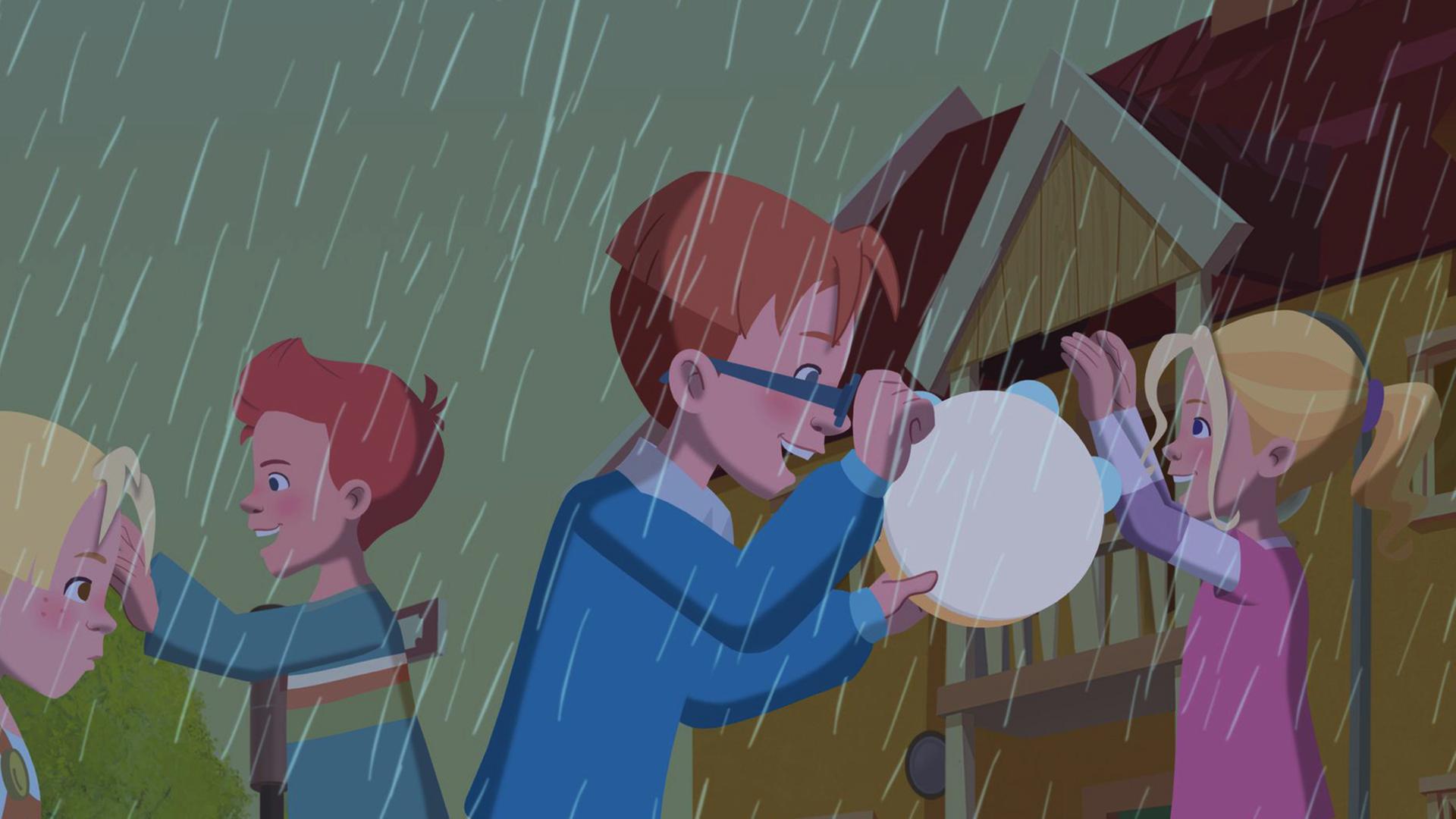 Das Möwenweg-Fest wird vom Unwetter heimgesucht.