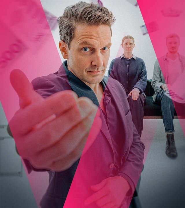 Holger Stockhaus spielt den vermeintlich allwissenden Wirtschaftsexperten Nathan