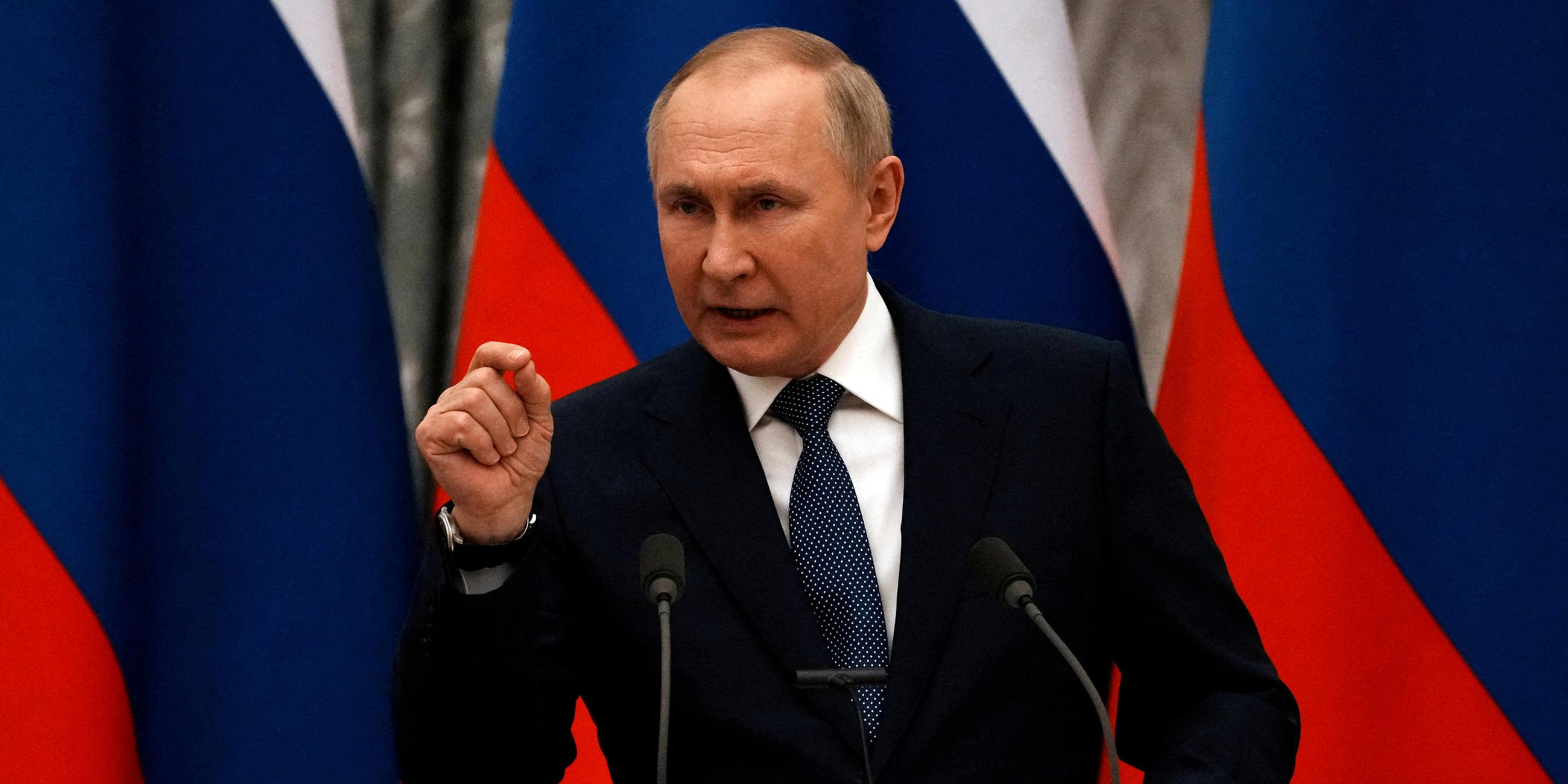 Wladimir Putin am 07.02.2022 in Moskau