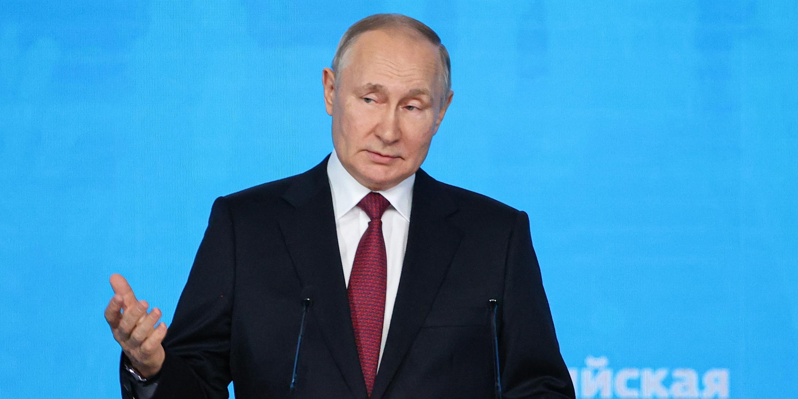Wladimir Putin am 12.10.2022 in Moskau