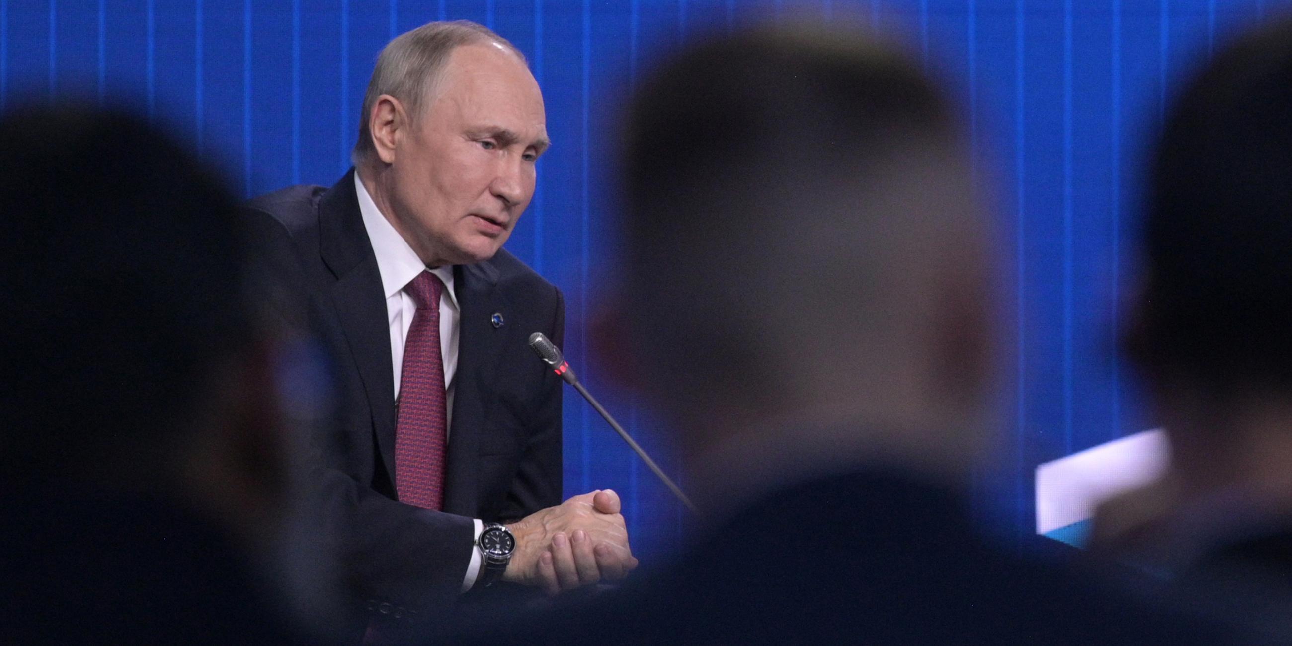 Wladimir Putin am 27.10.2022 in Moskau