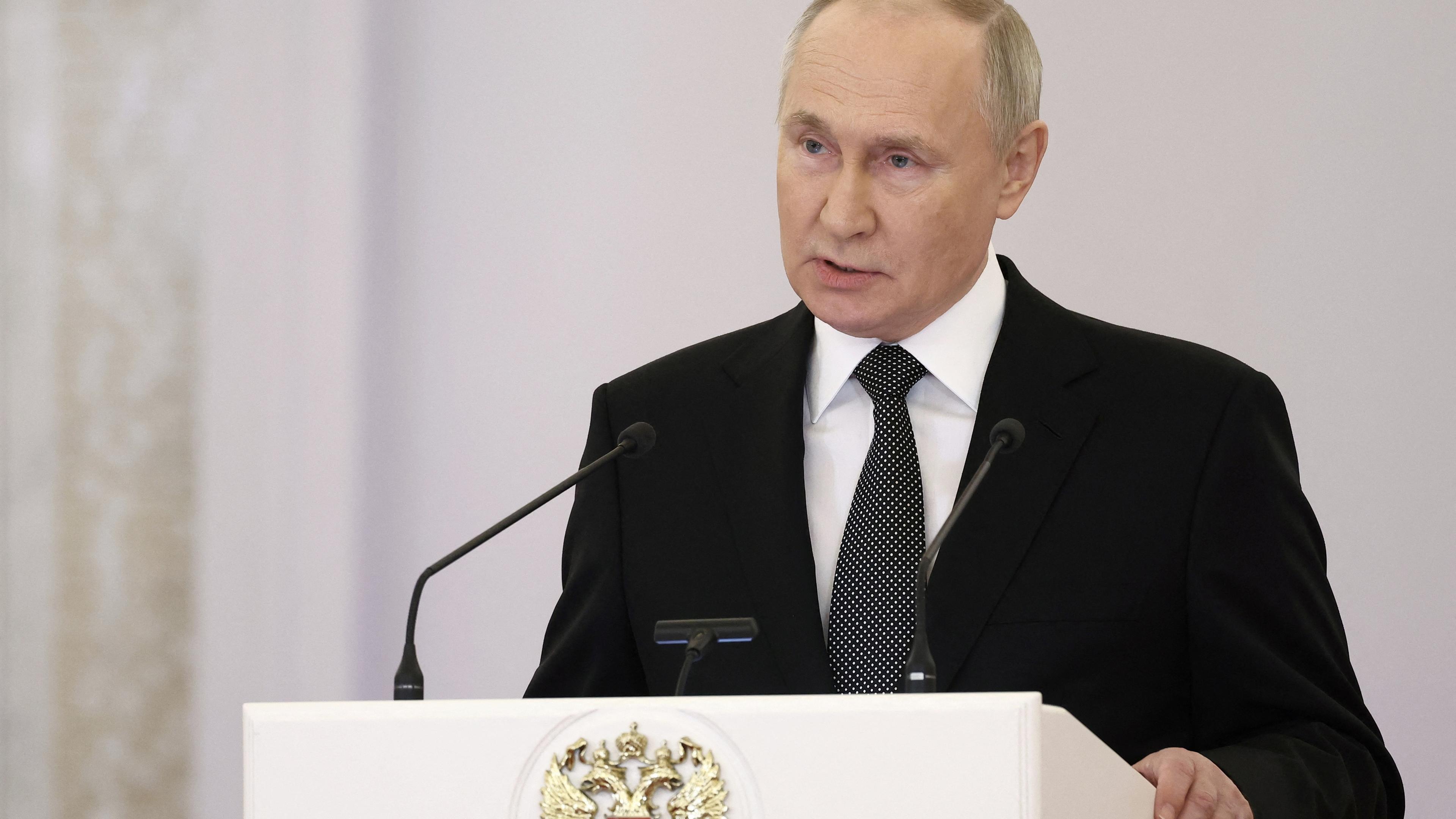 Wladimir Putin am 8.12.2023 in Moskau