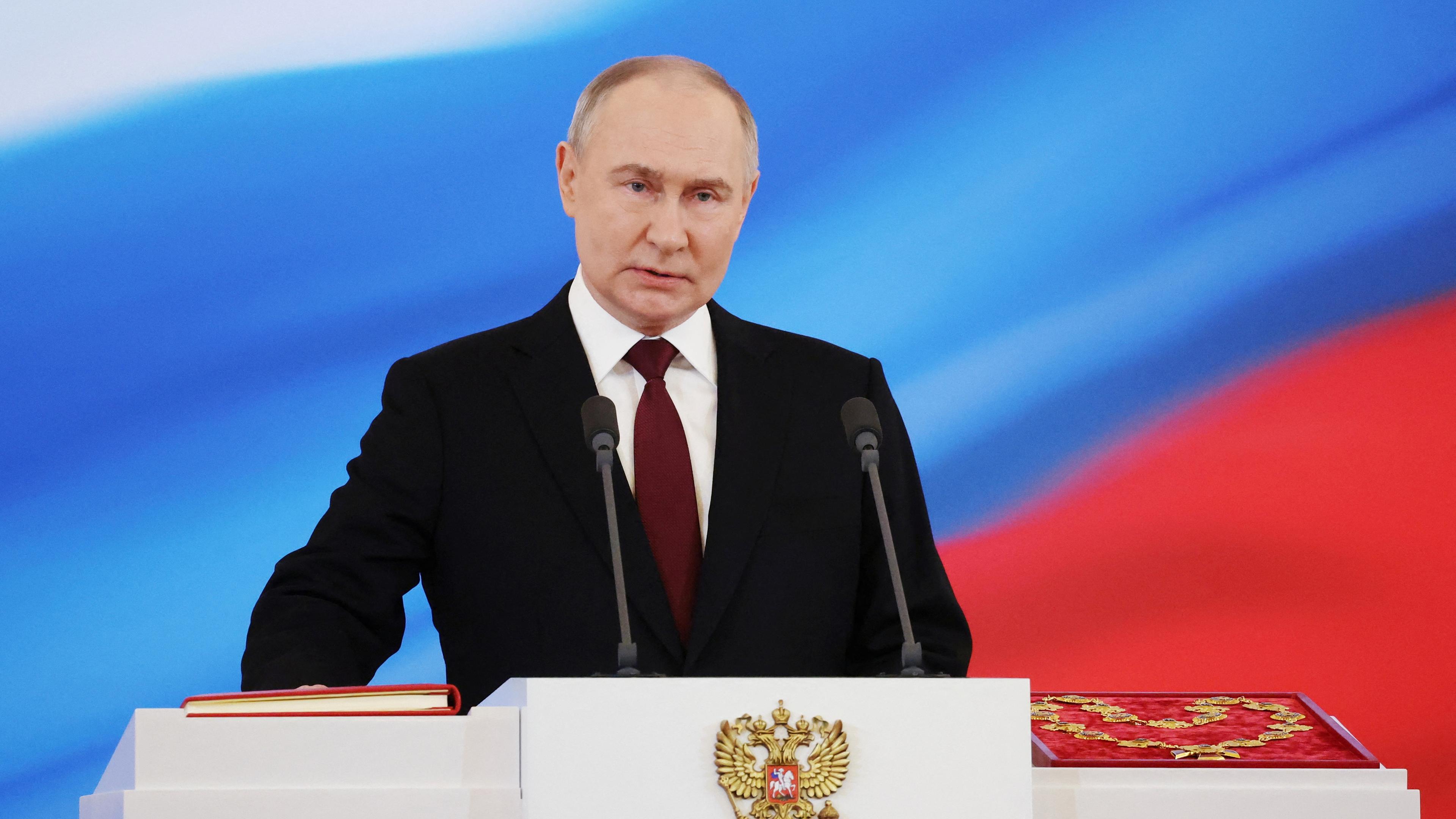 Russland, Moskau: Vereidigung des russischen Präsidenten Wladimir Putin