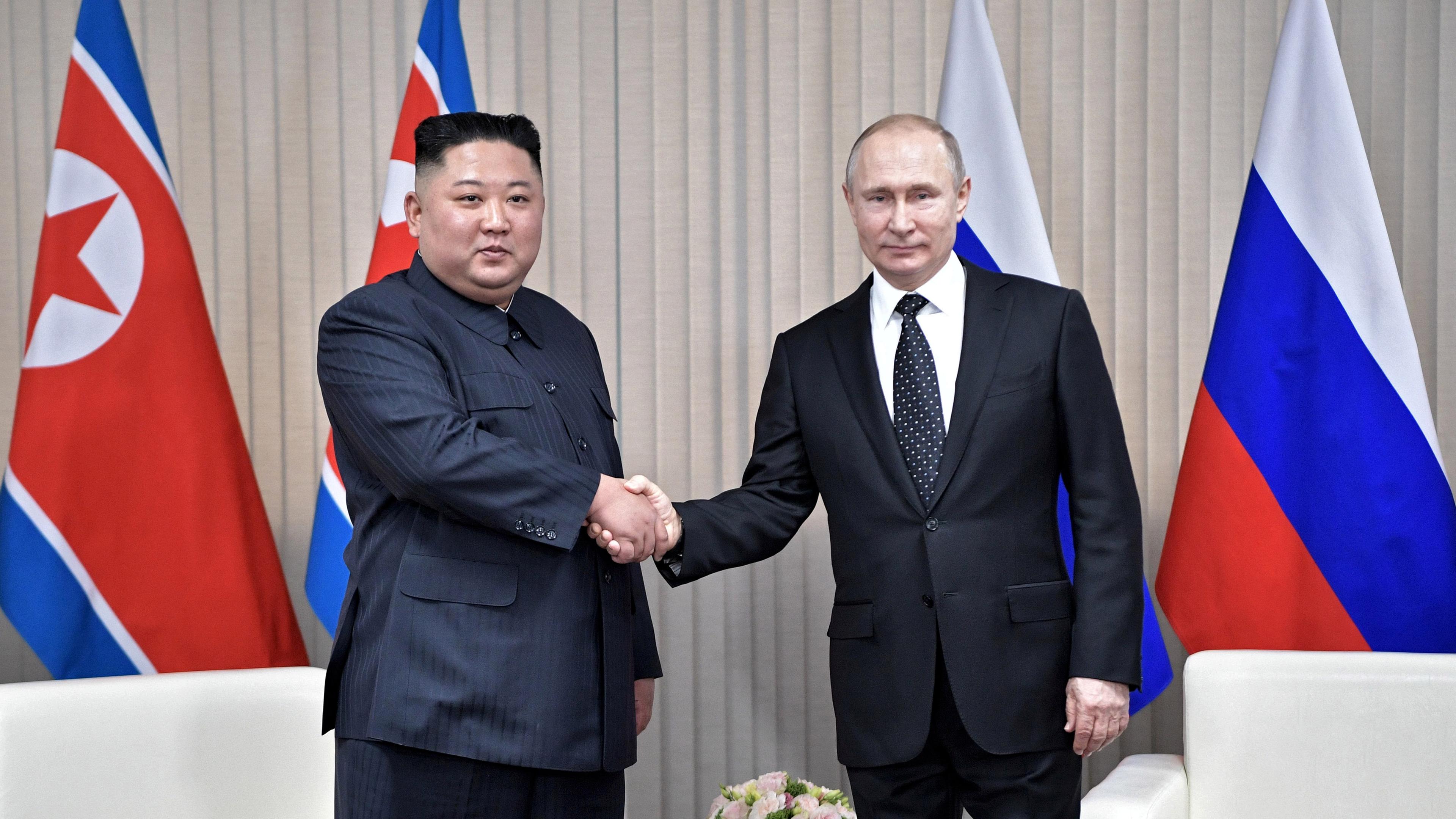 Wladimir Putin und Kim Jong Un, Archivbild