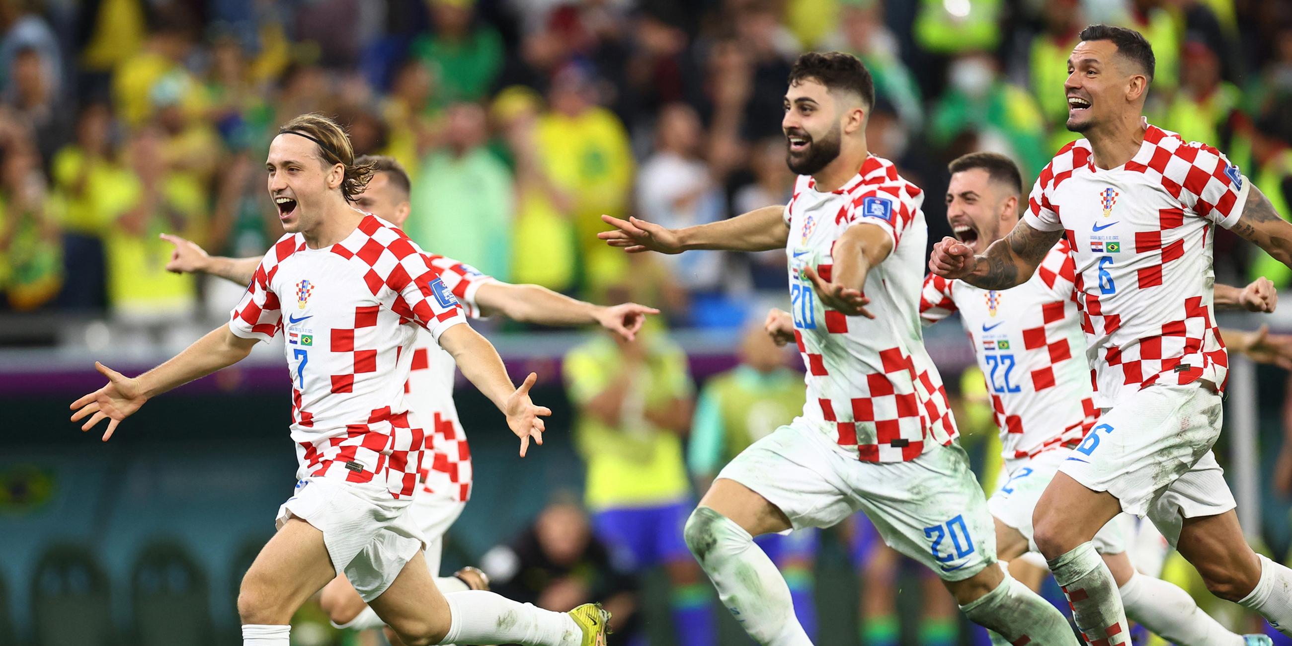 Kroatien gewinnt das Elfmeterschießen gegen Brasilien und zieht ins Halbfinale ein.