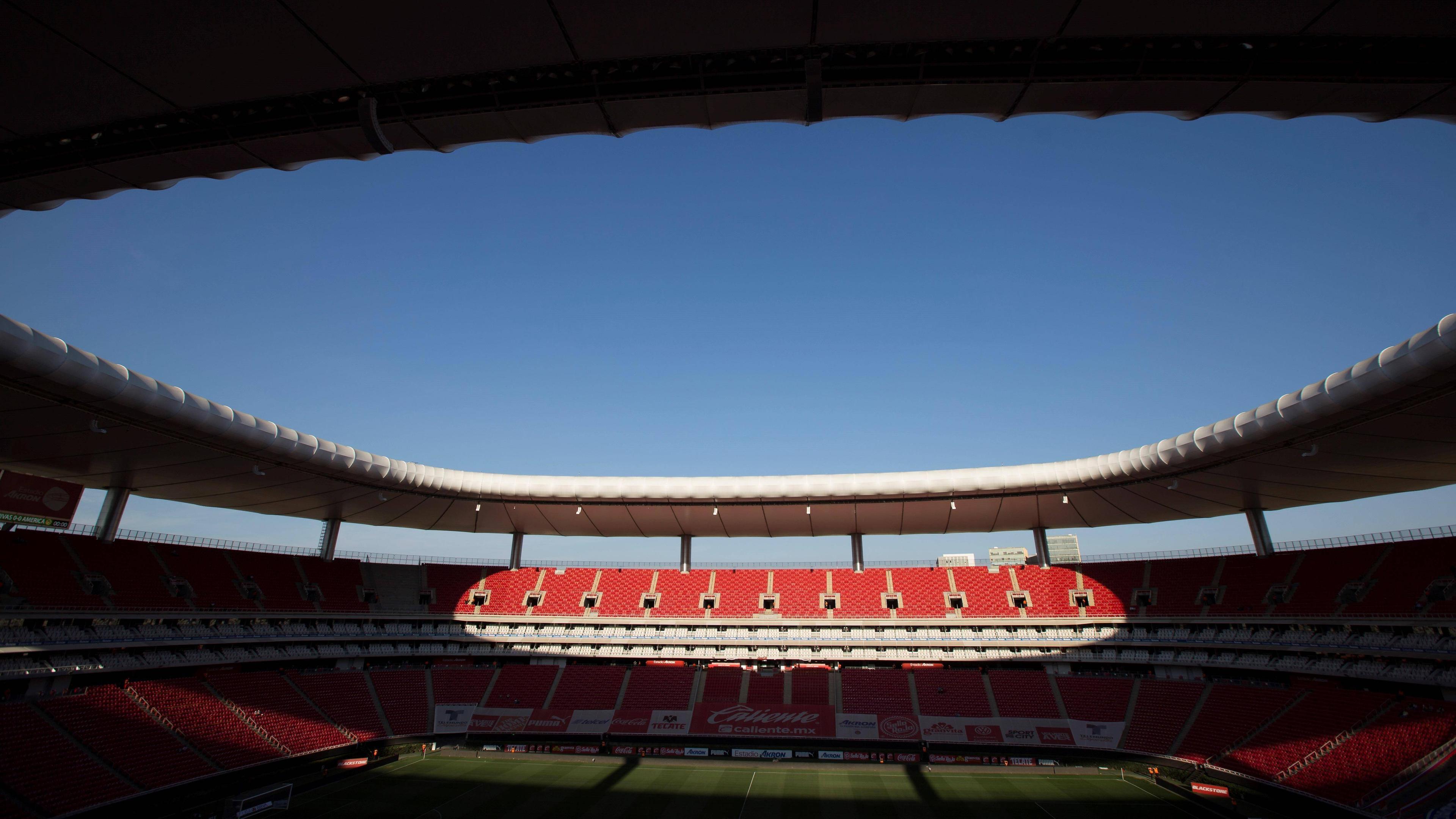 Das WM-Stadion Estadio Akron in Guadalajara.