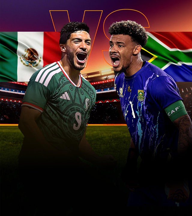 Eröffnungsspiel: Gruppe A Mexiko - Südafrika und Spieler