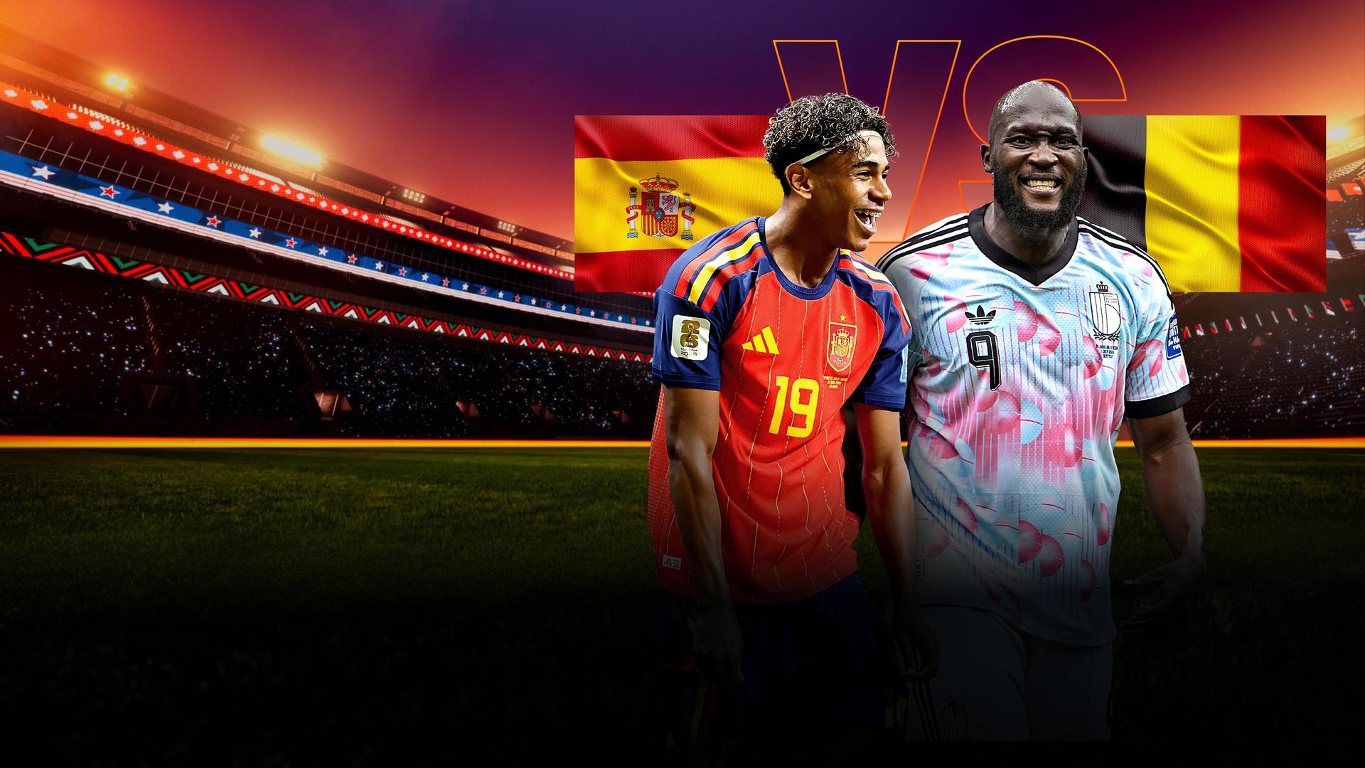 Fußball-WM 2026: Viertelfinale Spanien gegen Belgien live im Stream