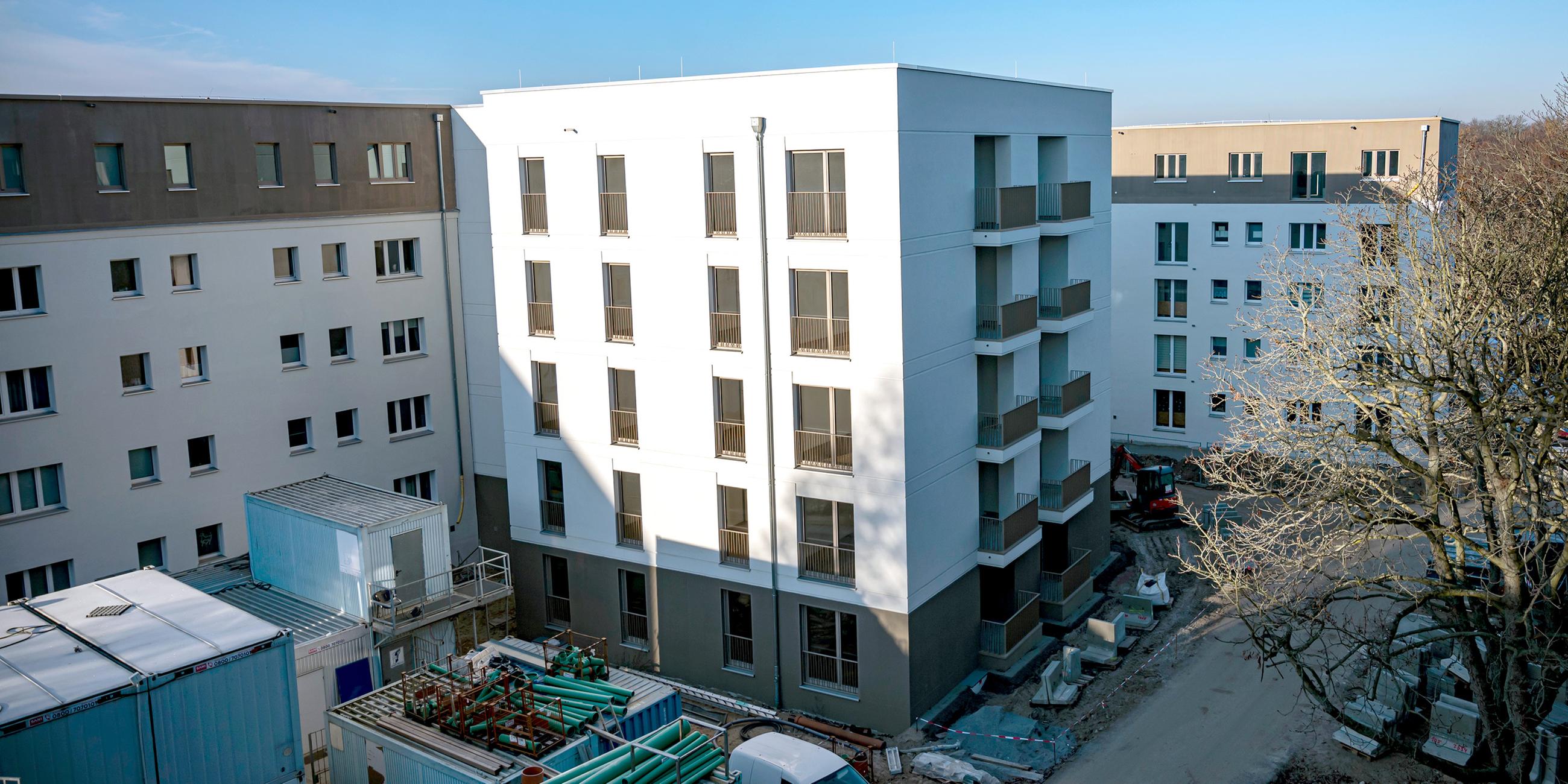 Bauprojekt für neue Wohnungen in Berlin-Pankow